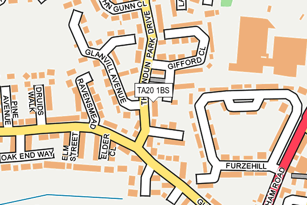 TA20 1BS map - OS OpenMap – Local (Ordnance Survey)