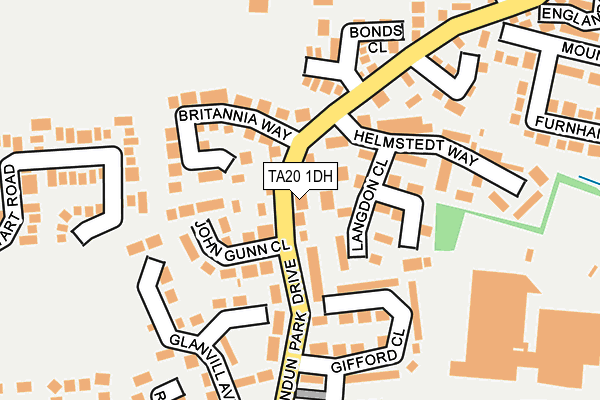 TA20 1DH map - OS OpenMap – Local (Ordnance Survey)