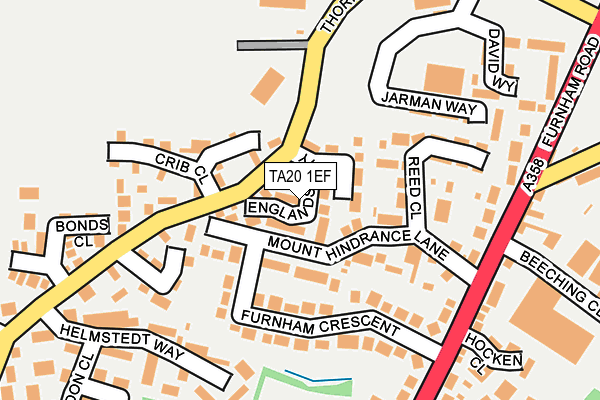 TA20 1EF map - OS OpenMap – Local (Ordnance Survey)