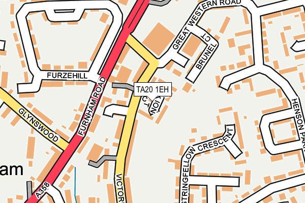 TA20 1EH map - OS OpenMap – Local (Ordnance Survey)