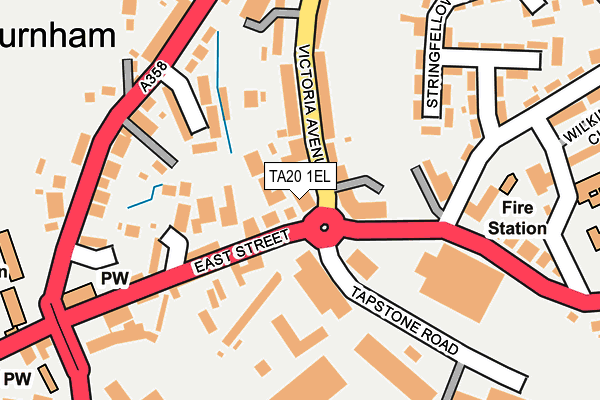 TA20 1EL map - OS OpenMap – Local (Ordnance Survey)