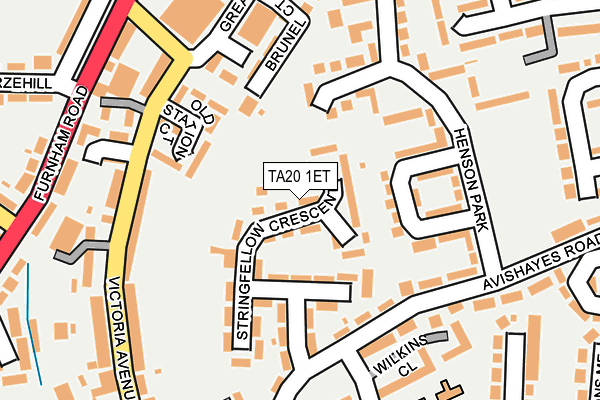 TA20 1ET map - OS OpenMap – Local (Ordnance Survey)