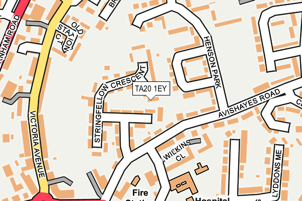 TA20 1EY map - OS OpenMap – Local (Ordnance Survey)