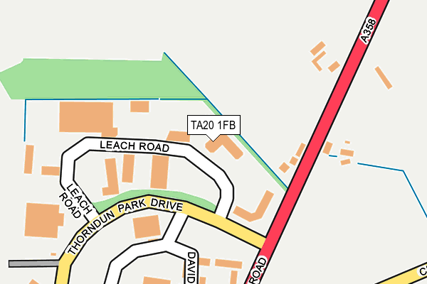 TA20 1FB map - OS OpenMap – Local (Ordnance Survey)
