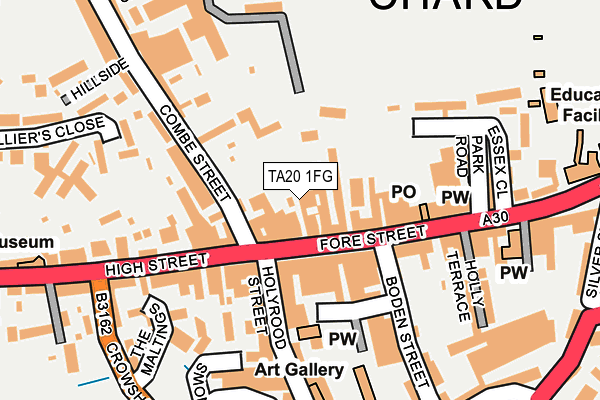 TA20 1FG map - OS OpenMap – Local (Ordnance Survey)