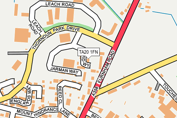 TA20 1FN map - OS OpenMap – Local (Ordnance Survey)