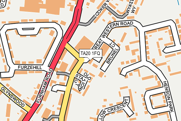 TA20 1FQ map - OS OpenMap – Local (Ordnance Survey)