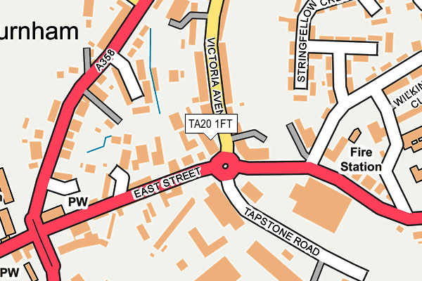 TA20 1FT map - OS OpenMap – Local (Ordnance Survey)