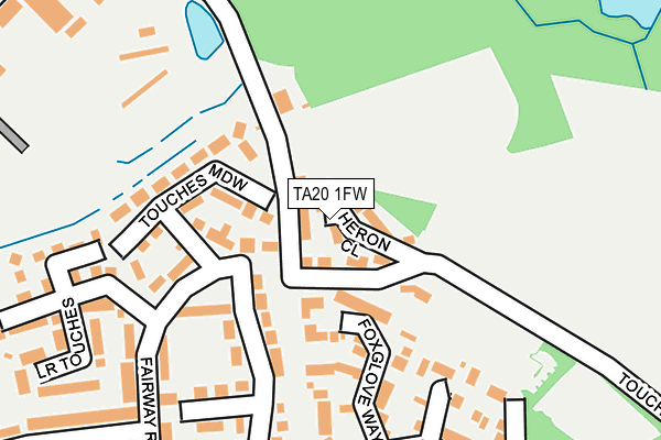 TA20 1FW map - OS OpenMap – Local (Ordnance Survey)