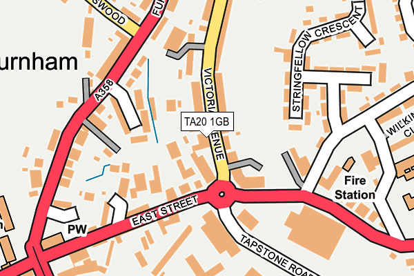 TA20 1GB map - OS OpenMap – Local (Ordnance Survey)