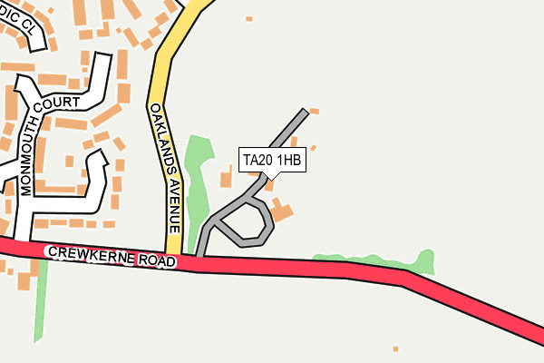 TA20 1HB map - OS OpenMap – Local (Ordnance Survey)