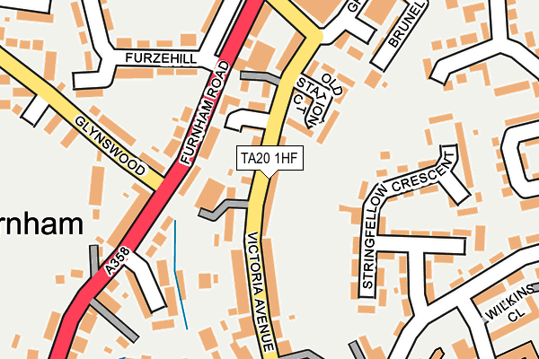 TA20 1HF map - OS OpenMap – Local (Ordnance Survey)