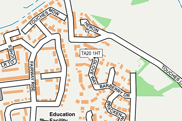 TA20 1HT map - OS OpenMap – Local (Ordnance Survey)