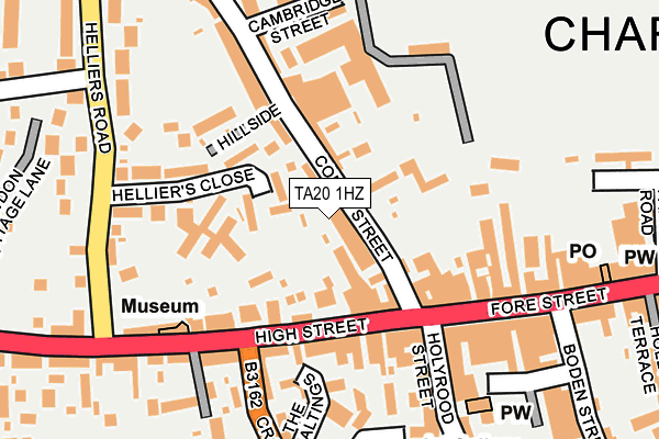 TA20 1HZ map - OS OpenMap – Local (Ordnance Survey)