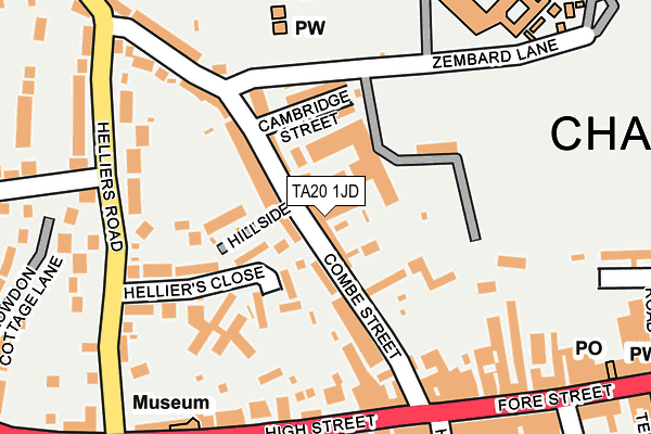 TA20 1JD map - OS OpenMap – Local (Ordnance Survey)