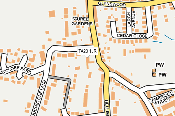 TA20 1JR map - OS OpenMap – Local (Ordnance Survey)