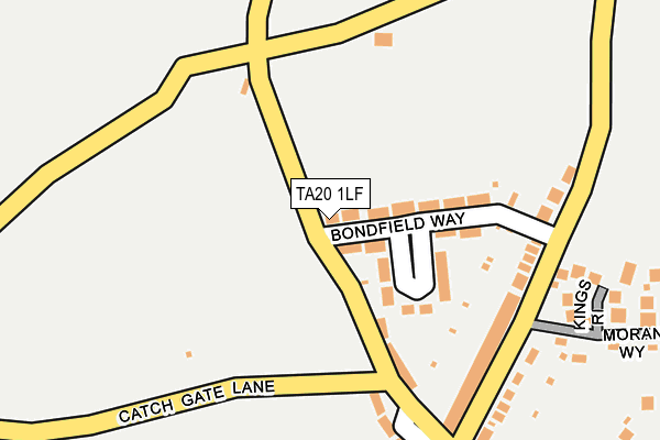 TA20 1LF map - OS OpenMap – Local (Ordnance Survey)