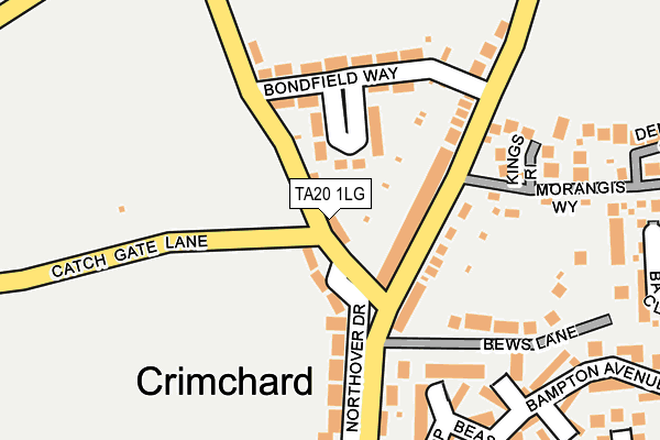 TA20 1LG map - OS OpenMap – Local (Ordnance Survey)