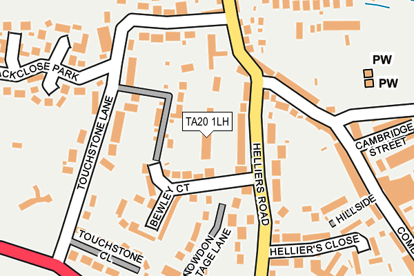 TA20 1LH map - OS OpenMap – Local (Ordnance Survey)