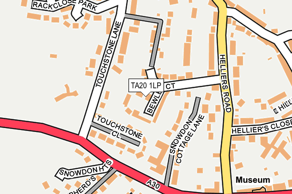 TA20 1LP map - OS OpenMap – Local (Ordnance Survey)