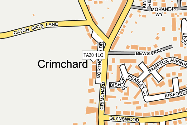 TA20 1LQ map - OS OpenMap – Local (Ordnance Survey)