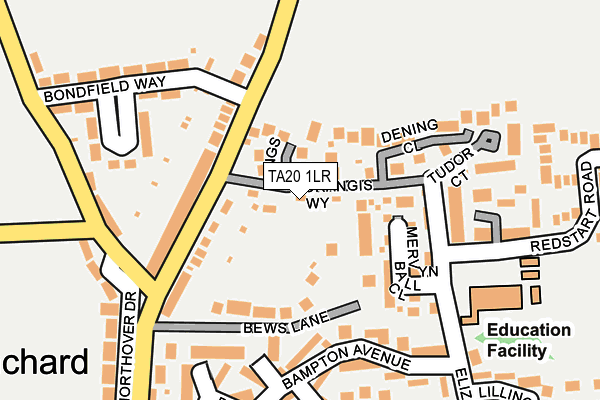 TA20 1LR map - OS OpenMap – Local (Ordnance Survey)