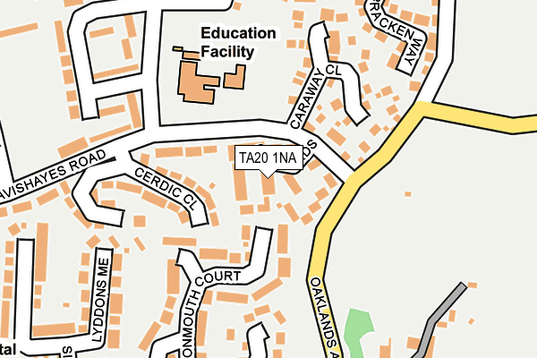 TA20 1NA map - OS OpenMap – Local (Ordnance Survey)