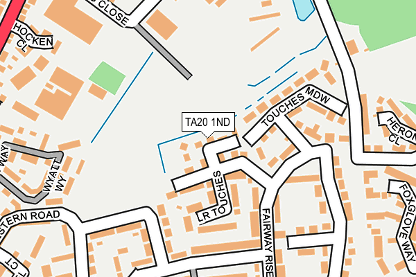 TA20 1ND map - OS OpenMap – Local (Ordnance Survey)