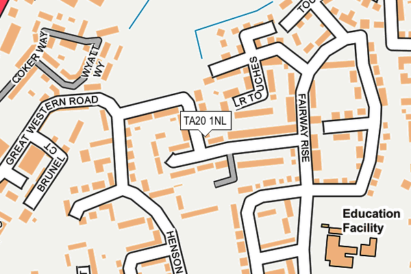 TA20 1NL map - OS OpenMap – Local (Ordnance Survey)