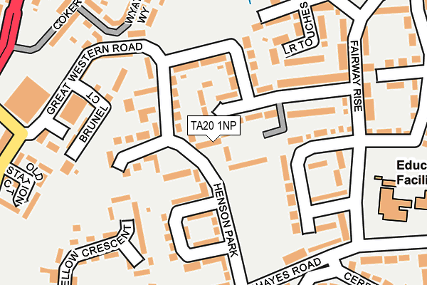 TA20 1NP map - OS OpenMap – Local (Ordnance Survey)