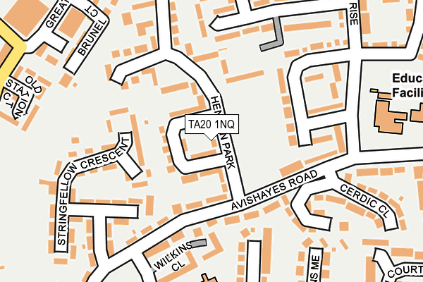 TA20 1NQ map - OS OpenMap – Local (Ordnance Survey)