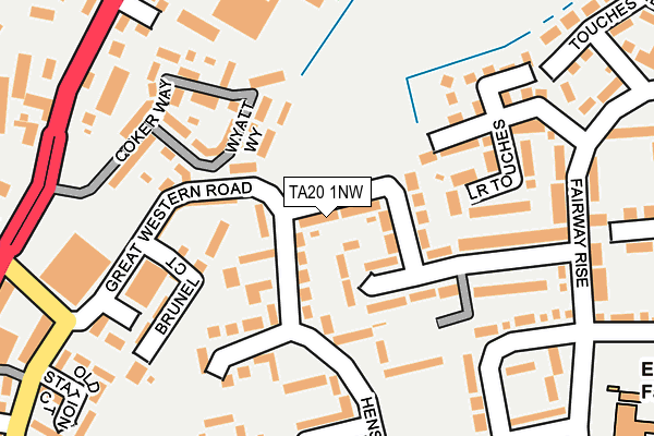 TA20 1NW map - OS OpenMap – Local (Ordnance Survey)