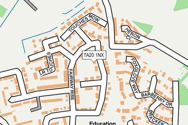 TA20 1NX map - OS OpenMap – Local (Ordnance Survey)