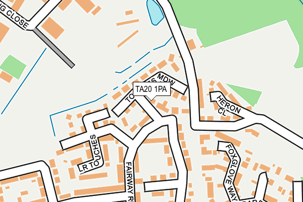 TA20 1PA map - OS OpenMap – Local (Ordnance Survey)