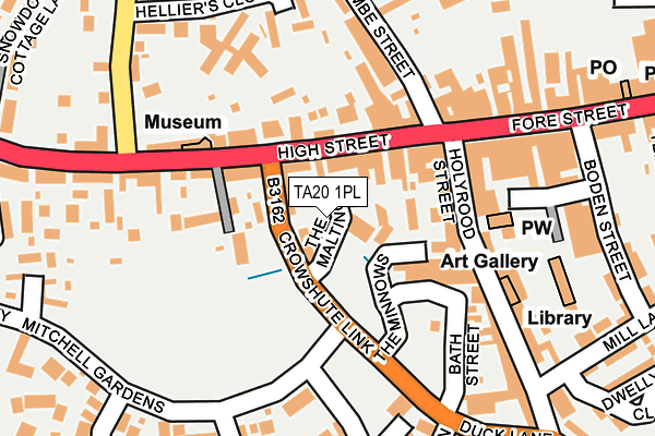 TA20 1PL map - OS OpenMap – Local (Ordnance Survey)