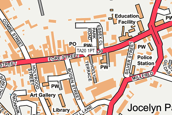 Map of B.GIBBS FUNERAL SERVICES LIMITED at local scale