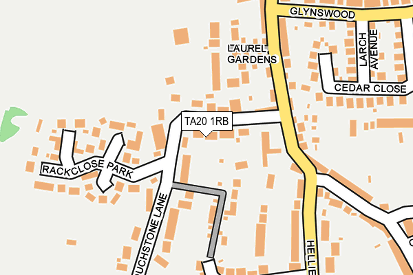 TA20 1RB map - OS OpenMap – Local (Ordnance Survey)