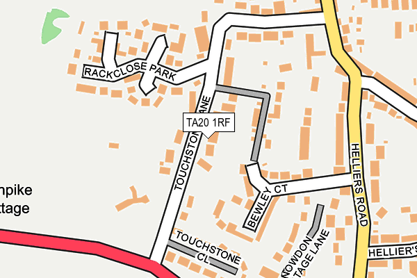 TA20 1RF map - OS OpenMap – Local (Ordnance Survey)