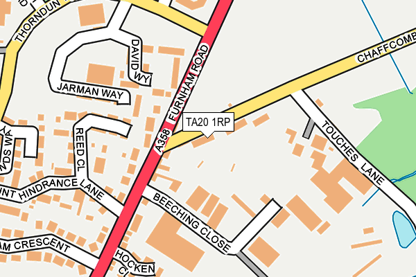 TA20 1RP map - OS OpenMap – Local (Ordnance Survey)