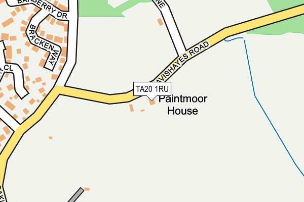 TA20 1RU map - OS OpenMap – Local (Ordnance Survey)