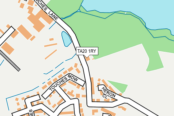 TA20 1RY map - OS OpenMap – Local (Ordnance Survey)
