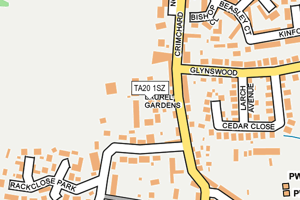 TA20 1SZ map - OS OpenMap – Local (Ordnance Survey)