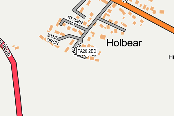 Map of HOLBEAR GRANGE MANAGEMENT COMPANY LIMITED at local scale