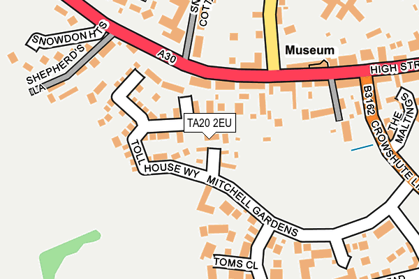 TA20 2EU map - OS OpenMap – Local (Ordnance Survey)