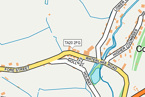 TA20 2FG map - OS OpenMap – Local (Ordnance Survey)