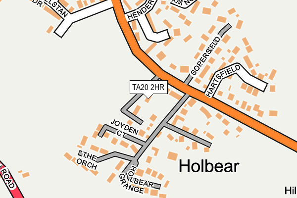 TA20 2HR map - OS OpenMap – Local (Ordnance Survey)