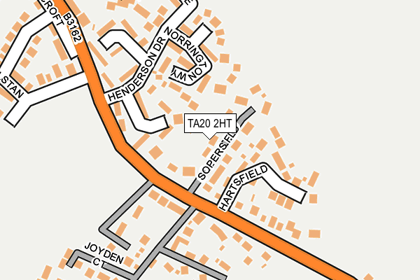 TA20 2HT map - OS OpenMap – Local (Ordnance Survey)