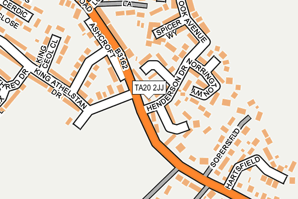 TA20 2JJ map - OS OpenMap – Local (Ordnance Survey)