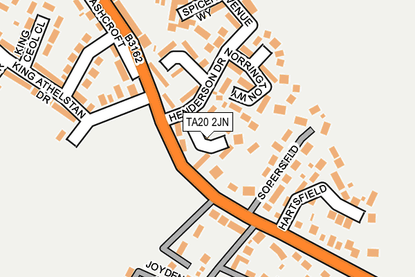 TA20 2JN map - OS OpenMap – Local (Ordnance Survey)