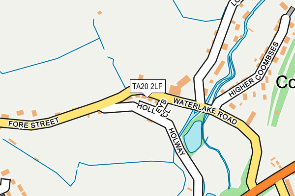 TA20 2LF map - OS OpenMap – Local (Ordnance Survey)